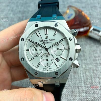 Replica Audemars Piguet Royal Oak Automatic Watches SS Rubber Strap